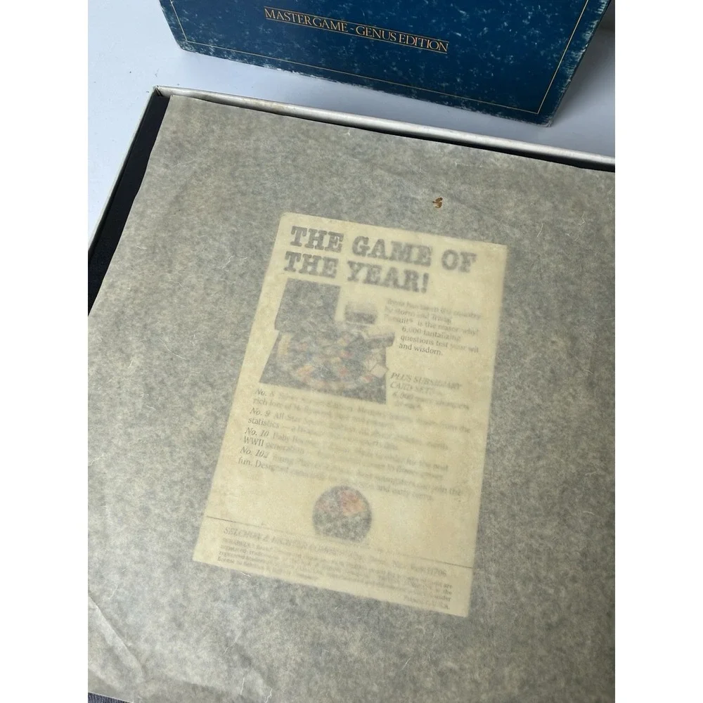 Vintage 80's Original Trivial Pursuit Master Game Genus + Young Players Edition